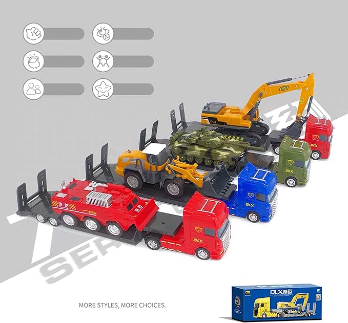 ZUKULIFE Military Vehicles and Army Battle Site toys Flatbed Truck 3 4 5 6