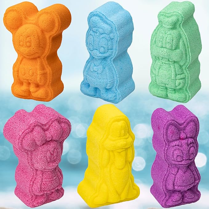 Mickey Minnie and Friends Bubblegum Scented Bath Bombs - Ages 3+ Character
