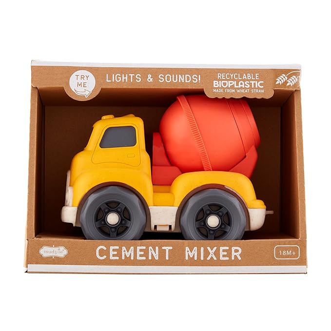 Mud Pie Children's Construction Toy Truck, Yellow