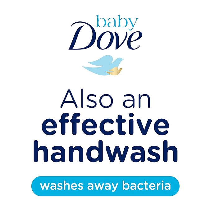 Baby Dove Tip to Toe Baby Body Wash For Baby's Sensitive Skin Sensitive Moisture Washes Away Bacteria, Fragrance-Free and Hypoallergenic Baby Soap 13 Fl 3)