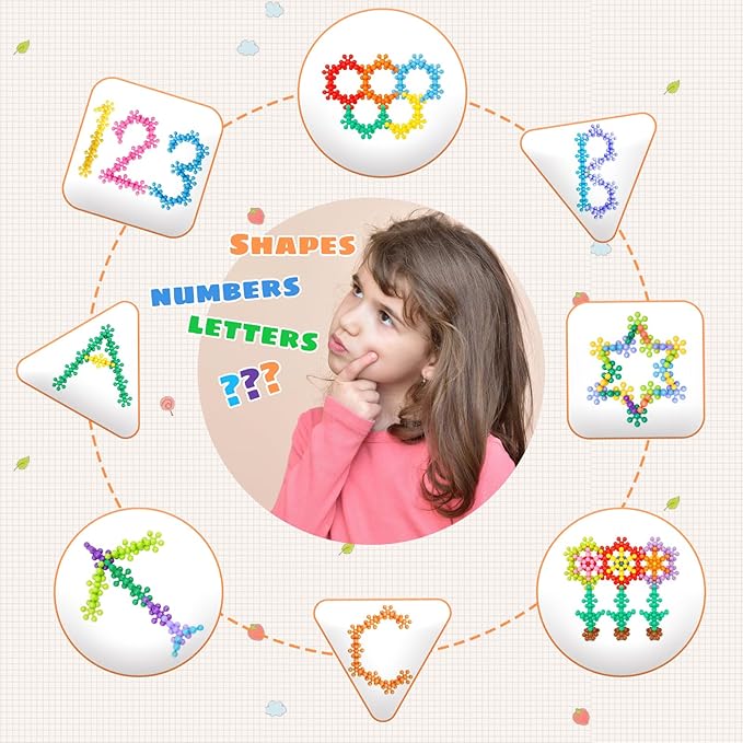 STEM Building Blocks Toy for Kids,300Pcs Interlocking Solid Plastic Educational Discs Toy,Classroom Must Haves Creativity Preschool Toy for Kids Aged 3+,Round Soft and Safe Material,Size Merge Set 