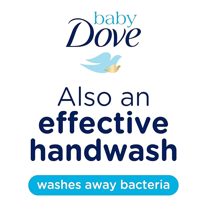 Baby Dove Baby Wash and Shampoo Baby Bath Products for Baby's Delicate Skin Rich Moisture Washes Away Bacteria, Tear-Free and Hypoallergenic 13 Fl 3)