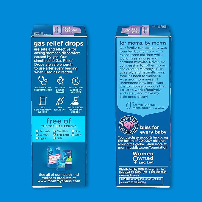 Mommy's Bliss Gripe Water & Baby Gas Relief Drops Combo Pack, Relieves Gas 3 oz