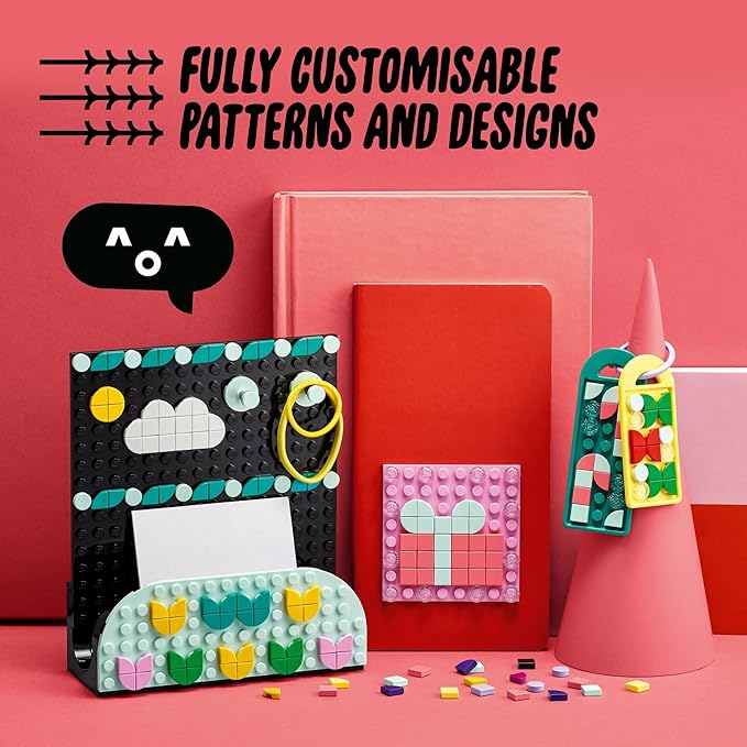 LEGO DOTS Designer Toolkit 10 in 1 Patterns Building Toy 41961 Arts and Craft Set for Creative Kids, Design Patches, Photo Frame, Pencil Holder, and More. 860+ Tiles. Gift Idea for Boys Girls Age 8+