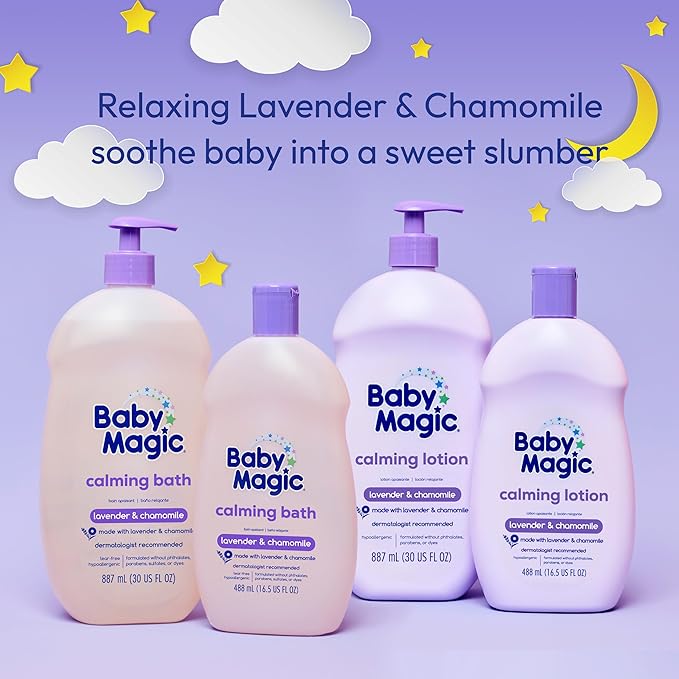 Baby Magic Calming Baby Bath, 16.5 Fl Oz (Pack of 5)