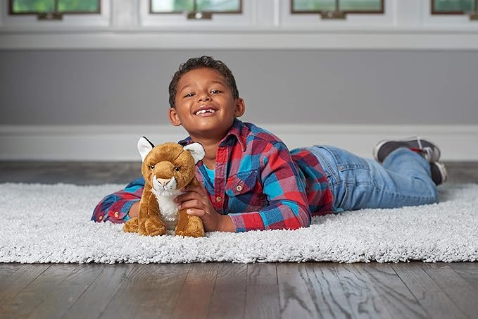 Wild Republic Mountain Lion Plush, Stuffed Animal, Plush Toy, Gifts for Kids, Cuddlekins, 8 Inches