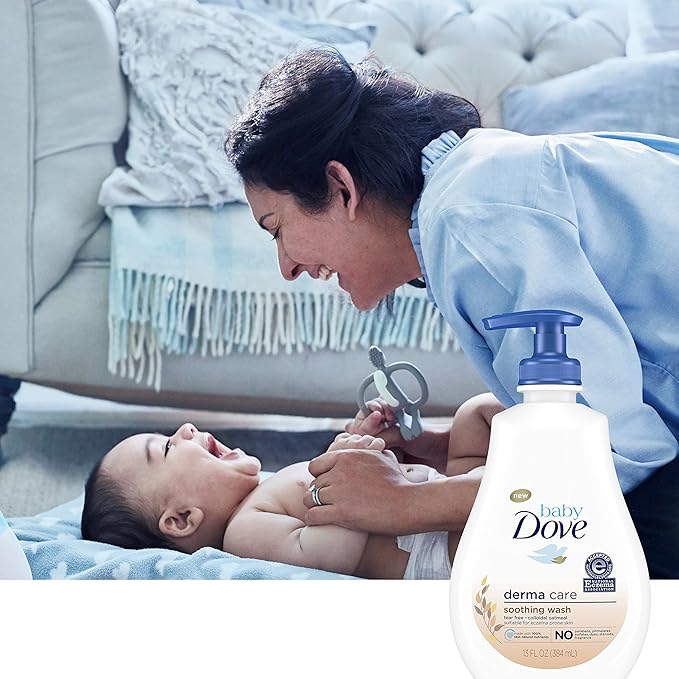 Baby Dove Soothing Baby Body Wash Eczema Care 2 Count To Soothe Delicate Baby Skin No Artificial Perfume or Color, Paraben Free 13 oz