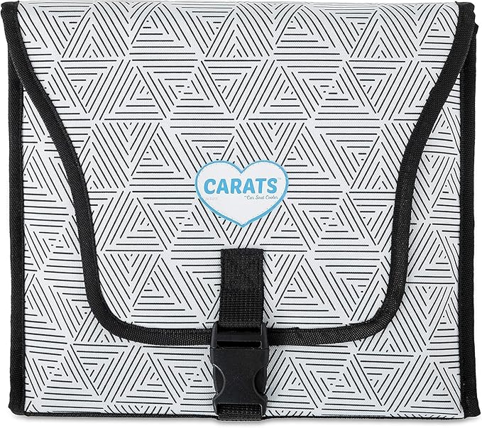 Car Seat Cooling Pad for Babies, Toddlers, and Kids - Comfortable and Durable Cooling Pad for Hot Summer Days - Black and White, one Size