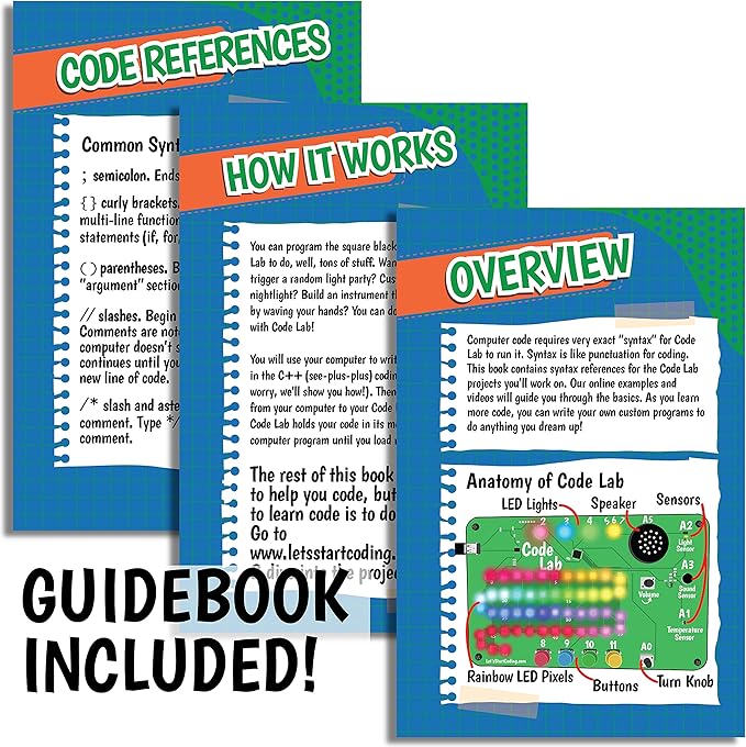 Code Lab All-Inclusive Coding Kit for Kids 8-12+ and Teens. Premium STEM Learning Toy for Boys & Girls Teaches C++ Programming. Includes Over 60 Electronic Components and Over 100 Online Lessons
