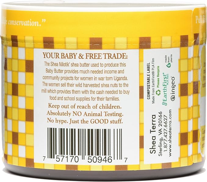 Shea Terra Organics Mama and Baby Collection | Bananas & Monkey Bread Baby Butter 6oz