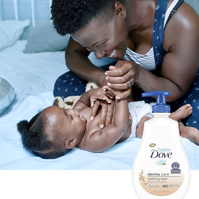 Baby Dove Soothing Baby Body Wash Eczema Care 2 Count To Soothe Delicate Baby Skin No Artificial Perfume or Color, Paraben Free 13 oz