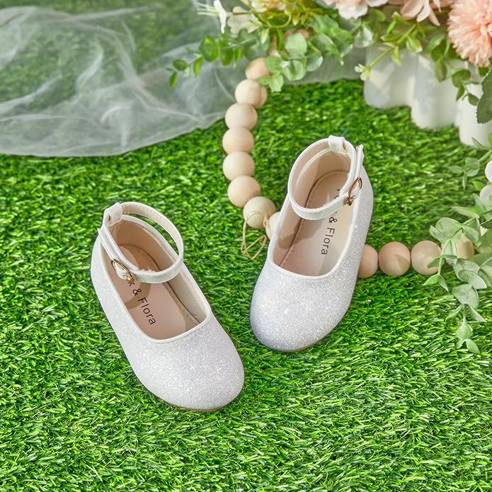 Felix & Flora Girls Toddler Little Ballet Shoes - Flower