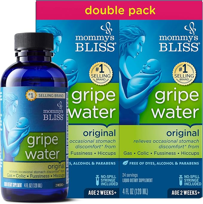 Mommy's Bliss Gripe Water Original 4 Fl Oz (Pack of 2) with 4 Fl 3)