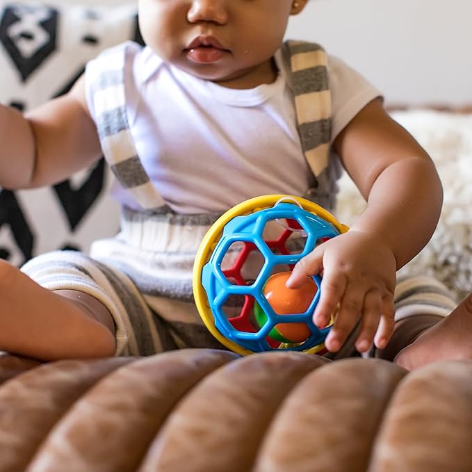 Baby Einstein Cal Bendy Ball Rattle Toy, Ages 3 months +
