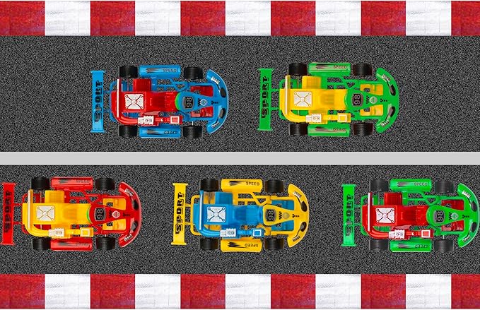Pull Back Go Kart Friction Powered Racing Cars Kids Birthday 12PCSPROLOSO