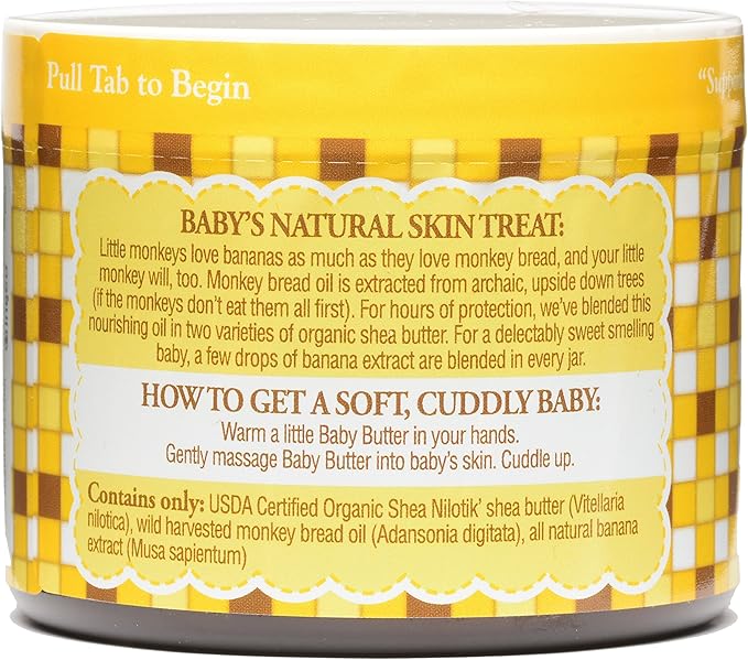 Shea Terra Organics Mama and Baby Collection | Bananas & Monkey Bread Baby Butter 6oz