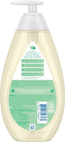 Johnson's Baby Skin Nourishing Moisture Baby Body Wash with Aloe Scent & Vitamin E, Hypoallergenic & Tear Free Bath Wash for The Whole Family 20.3 fl. 2)