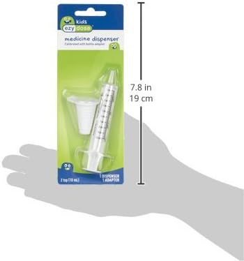 EZY DOSE Kids Baby Oral Syringe & Dispenser Calibrated for Liquid Medicine, Reduce Mess 10 mL/2