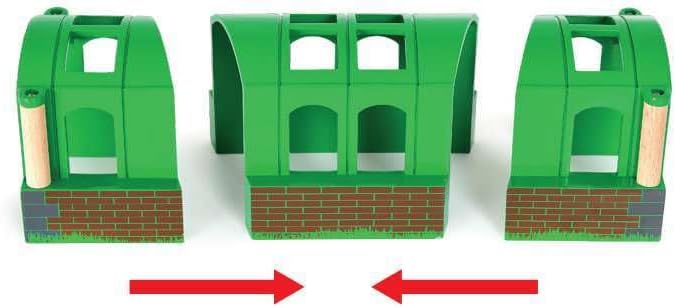 BRIO World - Flexible Tunnel Train Set Accessories for Kids Age 3 Years and up. Compatible with All Train Sets