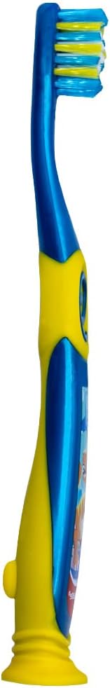 Colgate Dinosaur Toothbrush for Children with Suction Cup, Kids 2-5 Years Old, Extra Soft - Pack of 4