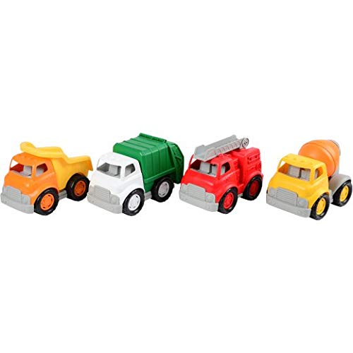 Cosntructive Playthings Set of Four Extra-Large Chunky Community Vehicles Each 6" W. 9 1/2" 7" H. 18 Months