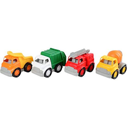 Cosntructive Playthings Set of Four Extra-Large Chunky Community Vehicles Each 6" W. 9 1/2" 7" H. 18 Months