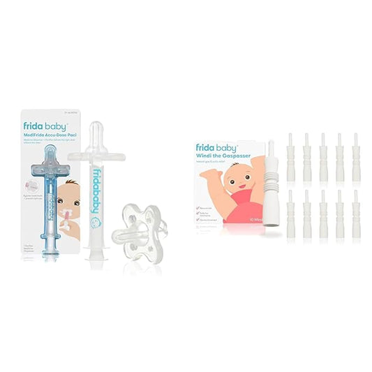 Frida Baby Medicine Pacifier, Medicine Syringe & Accu-Dose Pacifier + (10 Count)