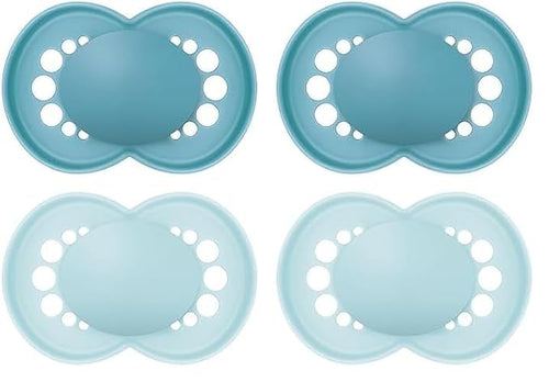 MAM Original Matte Baby Pacifier, Nipple Shape Helps Promote Healthy Oral Development 4 Pack, 6-16 Months, Boy,2 Count 1)