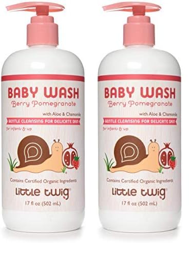 Little Twig 2-in-1 Baby Wash, Hypoallergenic Body Wash with Organic Ingredients 17 fl. 2)