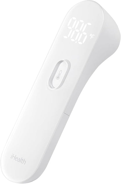 iHealth No-Touch Forehead Thermometer, Infrared Digital Thermometer for Adults and Kids 3 Ultra-Sensitive