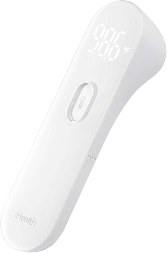 iHealth No-Touch Forehead Thermometer, Infrared Digital Thermometer for Adults and Kids 3 Ultra-Sensitive