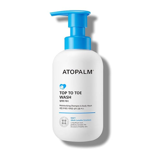 ATOPALM Top to Toe Baby Wash & Shampoo, Sulfate-Free 10.1 Fl 300ml