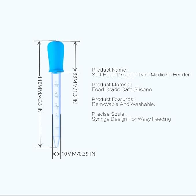 Baby Nasal Aspirator Care Set, Silicone Ball Nasal Aspirator 5 Milliliter 10 Milliliter