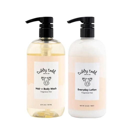 TUBBY TODD Baby Bath & Skincare Kit - The Wash and Lotion Bundle