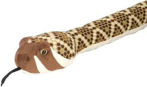 Wild Republic Snakesss Western Diamond,Stuffed Animal, Soft Toy, Gifts for Kids, 54 Inches