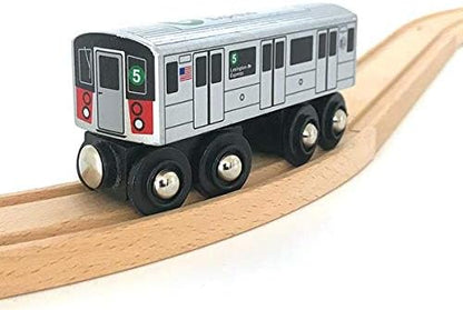 MUNI PALS Munipals Wooden MP01-1105 NYC MTA Subway 5 Train R142 Car