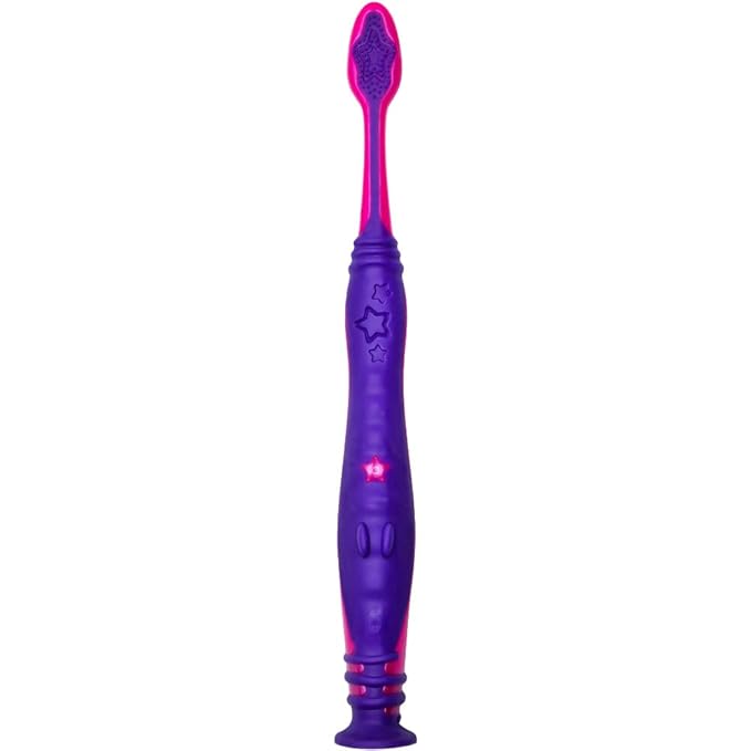 Colgate Kids Unicorn Toothbrush with Suction Cup for Children 5+ Years Old, Extra Soft (Colors Vary) - Pack of 4