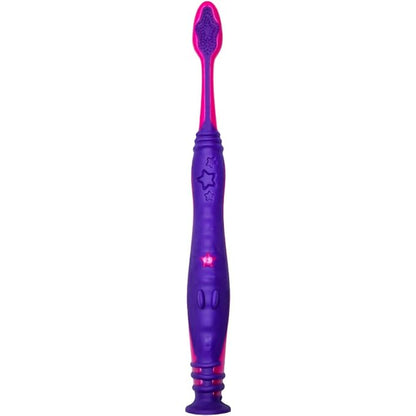 Colgate Kids Unicorn Toothbrush with Suction Cup for Children 5+ Years Old, Extra Soft (Colors Vary) - Pack of 4
