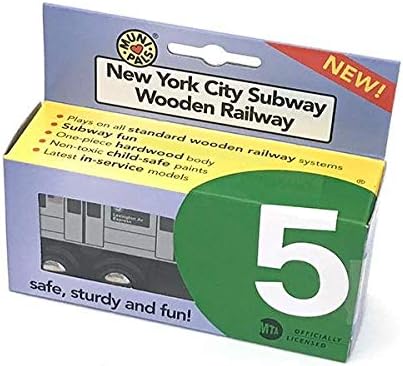 MUNI PALS Munipals Wooden MP01-1105 NYC MTA Subway 5 Train R142 Car