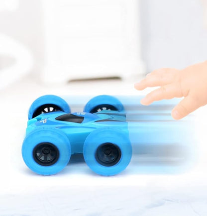 Pull Back Cars, 4 Pack Monster Toys Truck Double-Sided Friction