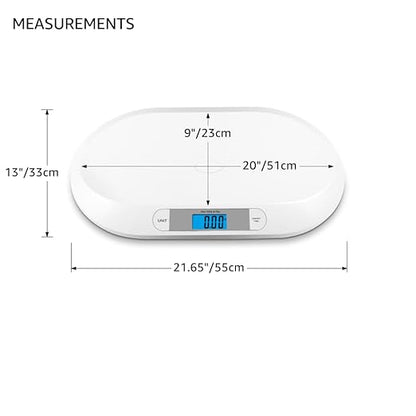 unipaws Digital pet Scale for Dogs Cats Babies. 44 Pound Units.0.01 lbs