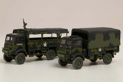 Airfix Model Tank - A03306 WWII 3-ton 4x4 General Service & Troop Trucks, Plastic Model Kits for Adults & Kids 14+, 1:76 Scale, Skill Level 2, WW2 Theme Military Models, World War 2 Tanks