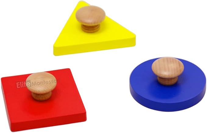 Elite Montessori Geometric Multiple Shape Puzzle Color Sorter for Toddler & Preschool Sensorial Toy Learning Material (Style A)