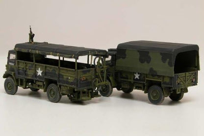 Airfix Model Tank - A03306 WWII 3-ton 4x4 General Service & Troop Trucks, Plastic Model Kits for Adults & Kids 14+, 1:76 Scale, Skill Level 2, WW2 Theme Military Models, World War 2 Tanks
