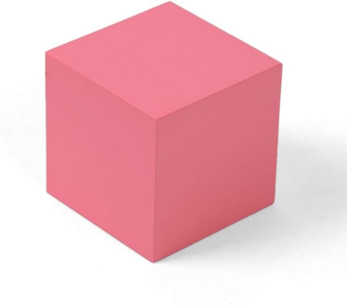 DANNI Preschool Children Math Teaching Aids Montessori Professional Pink Tower Without Stand 1 cm to 10 cm Early Childhood Education Toy