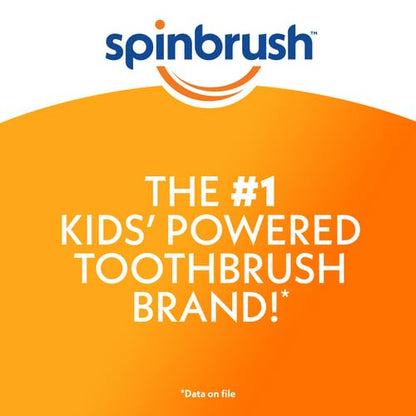Spinbrush Kids Electric Toothbrush, Glow in The Dark, Battery-Powered