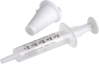 EZY DOSE 5 mL Sterile Plastic Oral Syringe & Dispenser, Includes Bottle Adapter