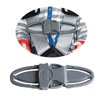 Universal Child Car Seat Chest Harness Clip Universal Safer Belt Clip Buckle Lock Stroller Chest Clip Adjustable Guard for Baby and Kids (Light Gray)