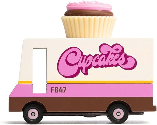 Candylab Toys CANDYCAR® Wooden Food Truck Collection - Cupcake Van,