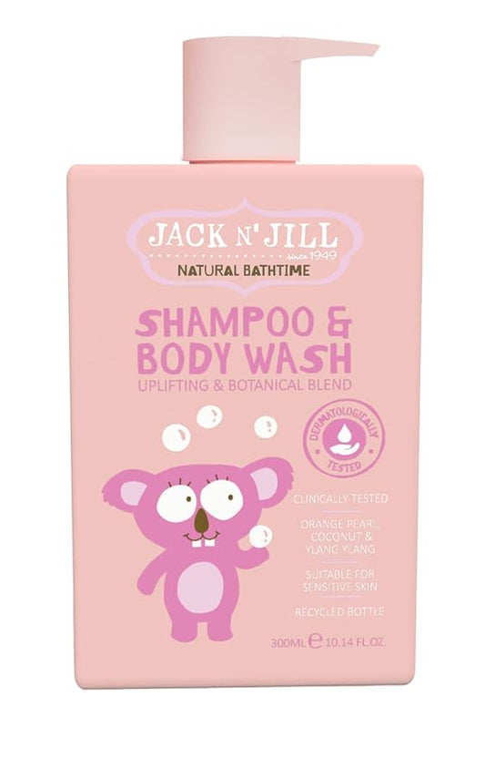 Jack N' Jill Natural Bathtime Kids Shampoo and Body Wash - Suitable for Sensitive Skin, Dermatologically Tested 300 mL 1)